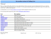 Tablet Screenshot of lists.mathias-kettner.de